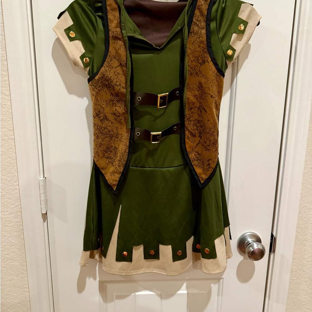 Kids Green and Brown Fairy Forest Costume